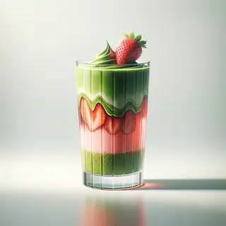 Matcha com Morango