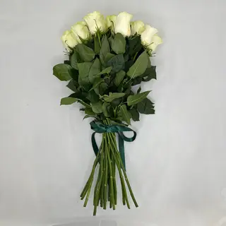 Buchet 21 trandafiri albi