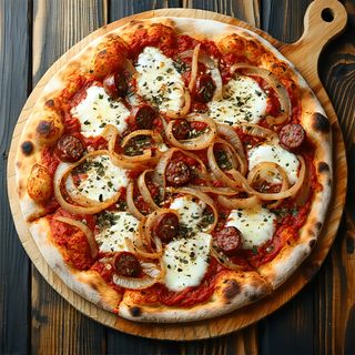 Pizza Sausage cu ceapă
