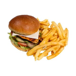 Grill burger s pomfritom