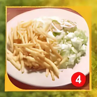 Insalata e patatine