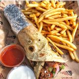 Chairman shawarma with chips 