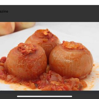 Cebollas Rellenas Con Patatinas