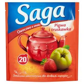 Herbata o smaku pigwy i truskawki Saga 20szt.. 0.034кг