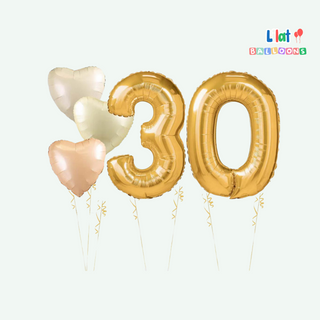 ჰელიუმის ბუშტი ციფრები - 1 მეტრიანი