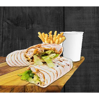 Дюнер с панирано пилешко филе