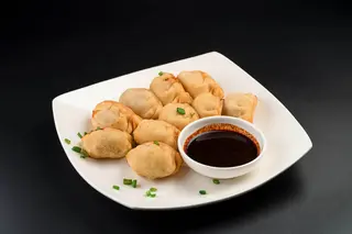 Корейские пельмени жареные