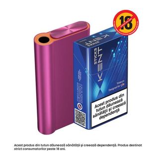 Starter Kit HYPER X2 AIR PINK + glo by Kent Tobacco