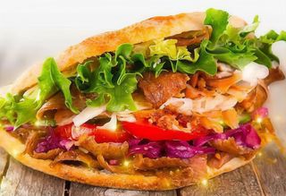 Kebab pan de pita