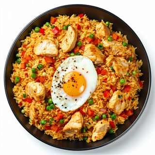 214. Arroz Frito Con Pollo Al Curry