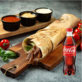 Rollo kebab Standard + Coca-Cola 0,5l