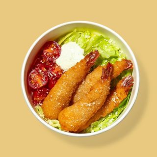 Салат з креветкою кріспі