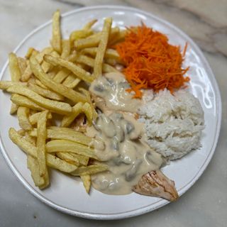 Bifinhos de Frango com Cogumelos 