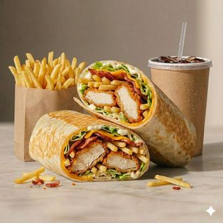 Chicken crispy wrap menù