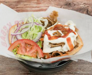 Kebab pita mixto, solo carne