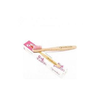 Cepillo Dental Bambu Niños Rosa Nordics