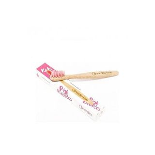 Cepillo Dental Bambu Niños Rosa Nordics
