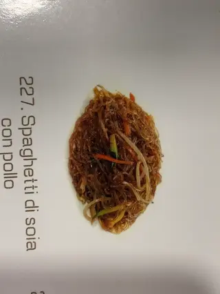227.spaghetti di soia con pollo 