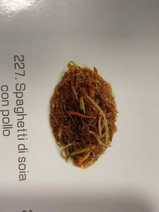 227.spaghetti di soia con pollo 