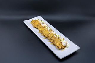 melanzane fritte con miele e pecorino al tartufo