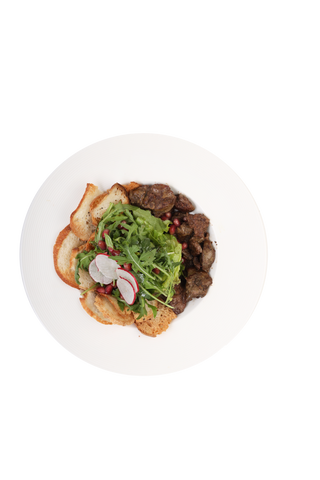 Salată caldă cu ficat de găină