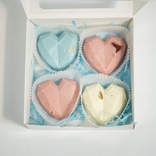 Colorful Mix Of 4 (Heart Shaped Chocolates)