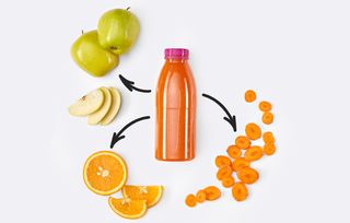 Фреш Морква, апельсин, яблуко (350мл)