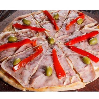 Pizza Jamon  Y Morron (30 cm)