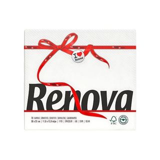 Guardanapos Brancos Simples Red Label - Renova 70un.
