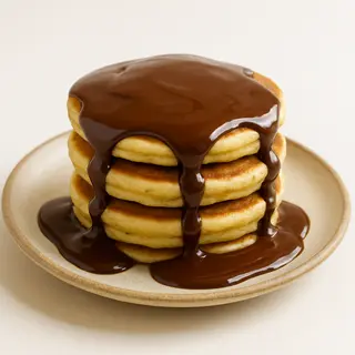 Tortita con chocolate