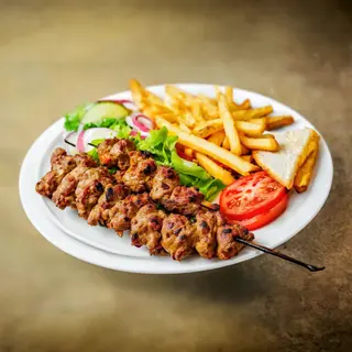 Piatto kebab pane