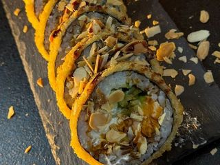 Grill łosoś tempura