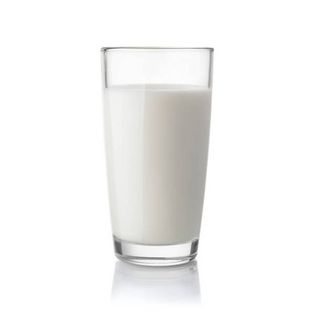 A glass of hot milk