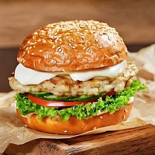 гамбургер с курицей