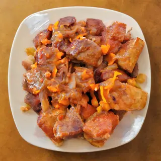 Porc Grillé - Revenir  + Ration d'Attiéké