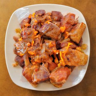 Porc Grillé - Revenir  + Ration d'Attiéké