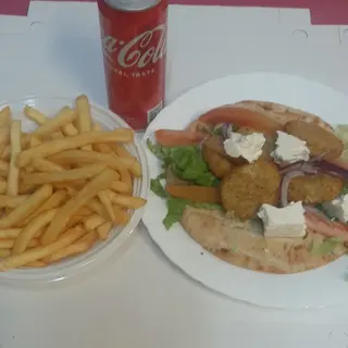 Menu Pita falafel