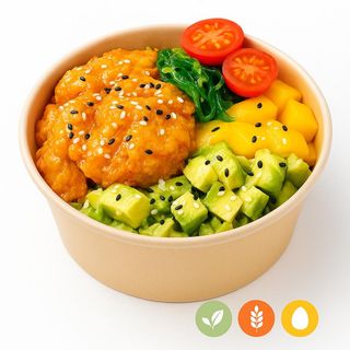 40 POKE POLLO FRITO韩式炸鸡盖饭