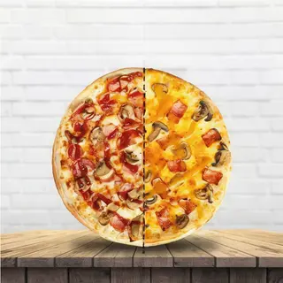Crea tu pizza mitad y mitad