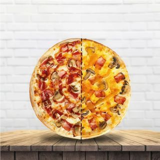 Crea tu pizza mitad y mitad