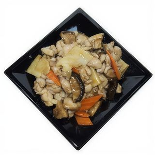 Pollo Con Bambú Y Setas Chinas