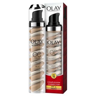 Cc Cream Hidratante Olay Regenerist Reduce Arrugas Tono Medio Caja 50 Ml
