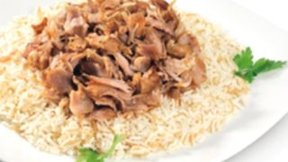 Kebab con riso
