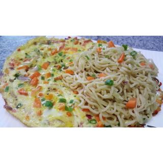 Noodles and egg
