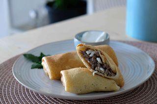 ბლინები ხორცით