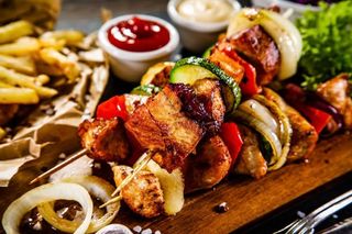 Plat brochettes de poulet 