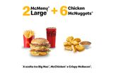 2 McMenu Large + 6 Chicken McNuggets