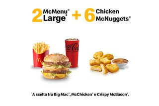 2 McMenu Large + 6 Chicken McNuggets