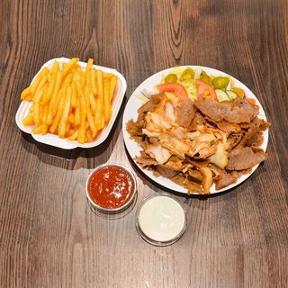 Kebab danie z mięsem kraftowym