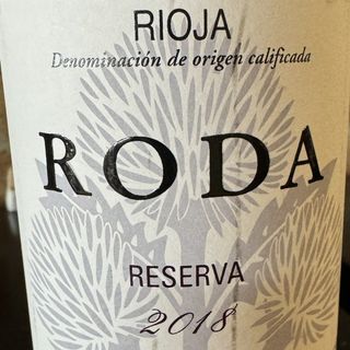 Vino tinto de Roda, reserva 2018